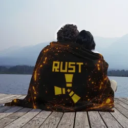 Плед 3D Rust огненный  - фото 2