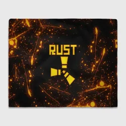Плед 3D Rust огненный 
