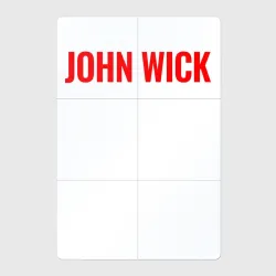 Магнитный плакат 2Х3 John Wick red logo