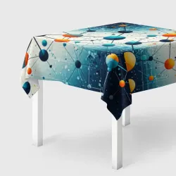 Скатерть 3D Молекулярная сеть