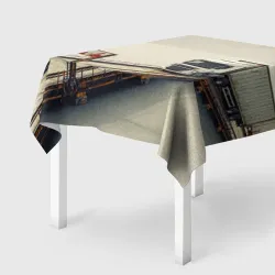 Скатерть 3D Грузовик на дороге