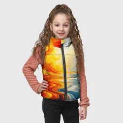 Детский жилет утепленный 3D Огонь и вода - фото 2