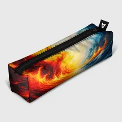 Пенал школьный 3D Огонь и вода