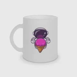 Кружка матовая стеклянная Space ice cream