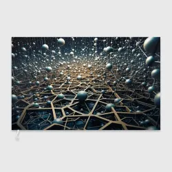 Флаг 3D Молекулярная структура