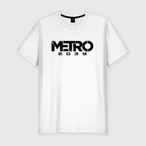 Мужская футболка хлопок Slim Metro 2039 black