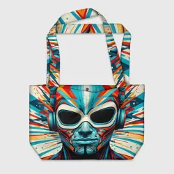 Пляжная сумка 3D Загадочный взгляд