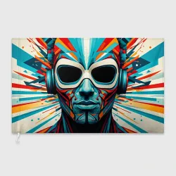 Флаг 3D Загадочный взгляд