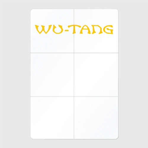 Магнитный плакат 2Х3 Wu-Tang Clan надпись жёлтый