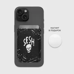 Картхолдер Magsafe магнитный Team Sesh Bones брызги красок - фото 2