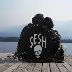 Плед 3D Team Sesh Bones брызги красок - фото 2