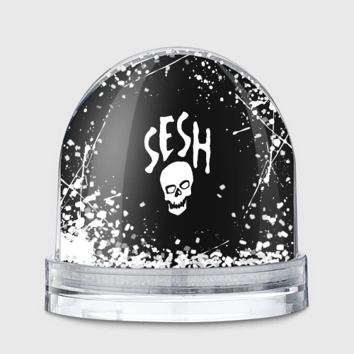 Игрушка Снежный шар Team Sesh Bones брызги красок