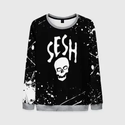 Мужской свитшот 3D Team Sesh Bones брызги красок