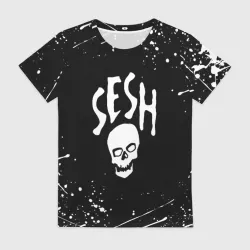 Женская футболка 3D Team Sesh Bones брызги красок