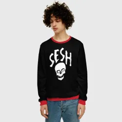 Мужской свитшот 3D Bones team sesh  - фото 2