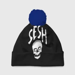 Шапка 3D c помпоном Bones team sesh 