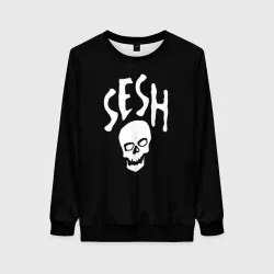 Женский свитшот 3D Bones team sesh 
