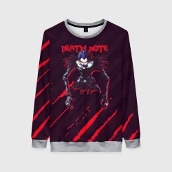 Женский свитшот 3D Death Note Ryuk - царапины