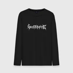 Мужской лонгслив хлопок Ghostemane white logo
