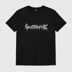 Мужская футболка хлопок Ghostemane white logo