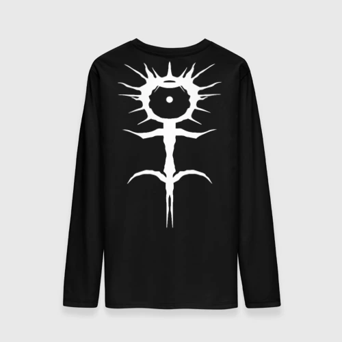 Мужской лонгслив 3D Ghostemane Меркурий знак на спине