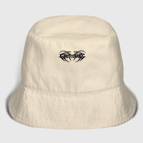 Мужская панама хлопок Ghostemane black logo