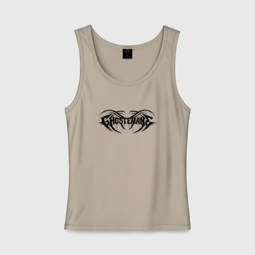Женская майка хлопок Ghostemane black logo