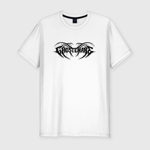 Мужская футболка хлопок Slim Ghostemane black logo