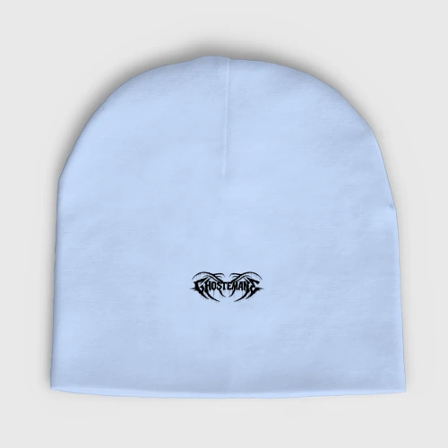 Мужская шапка демисезонная Ghostemane black logo