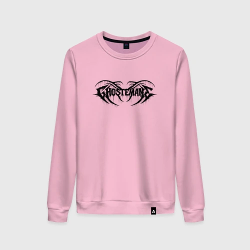 Женский свитшот хлопок Ghostemane black logo