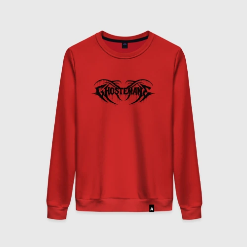 Женский свитшот хлопок Ghostemane black logo