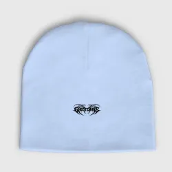 Женская шапка демисезонная Ghostemane black logo