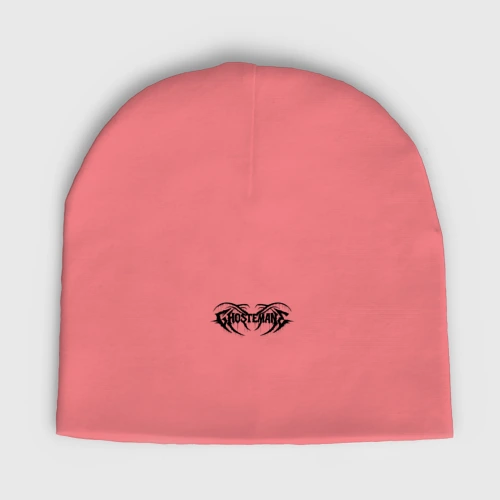 Женская шапка демисезонная Ghostemane black logo
