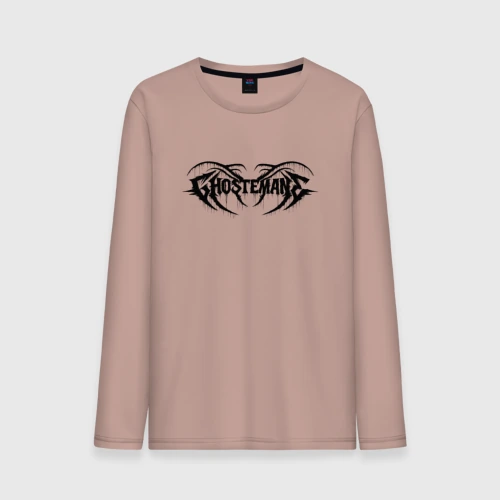 Мужской лонгслив хлопок Ghostemane black logo