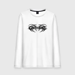 Мужской лонгслив хлопок Ghostemane black logo