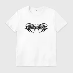 Мужская футболка хлопок Ghostemane black logo