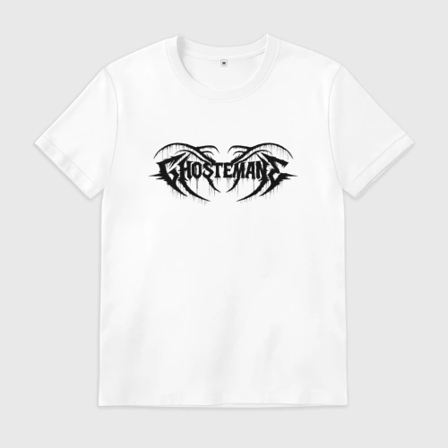 Мужская футболка хлопок Ghostemane black logo