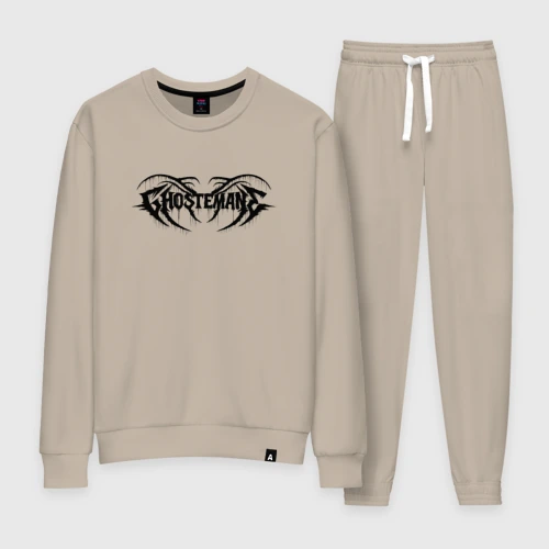 Женский костюм хлопок Ghostemane black logo