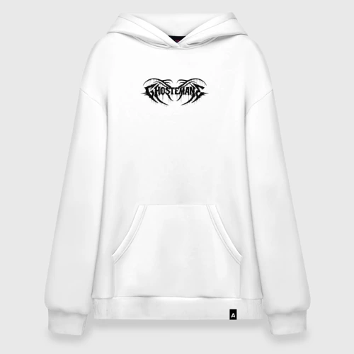 Худи SuperOversize хлопок Ghostemane black logo