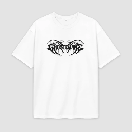 Мужская футболка Oversize хлопок premium Ghostemane black logo