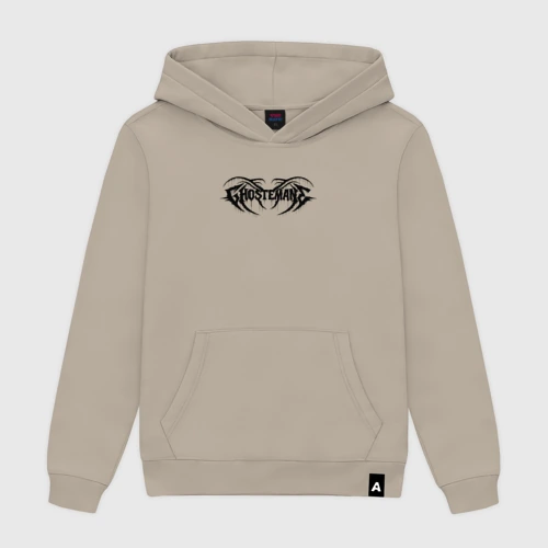 Женская толстовка хлопок Ghostemane black logo