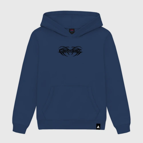 Женская толстовка хлопок Ghostemane black logo