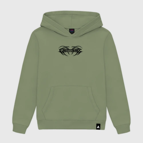 Женская толстовка хлопок Ghostemane black logo