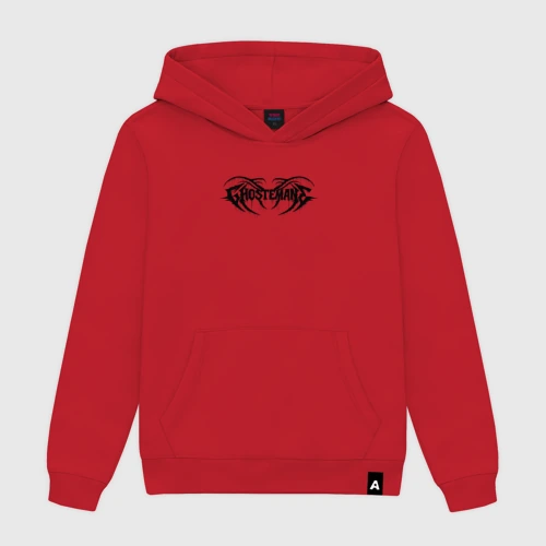 Женская толстовка хлопок Ghostemane black logo