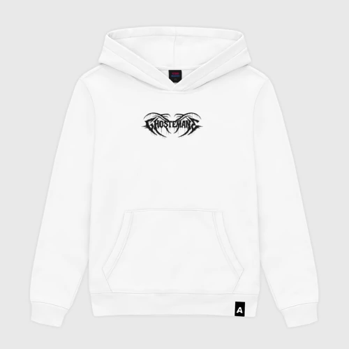 Женская толстовка хлопок Ghostemane black logo
