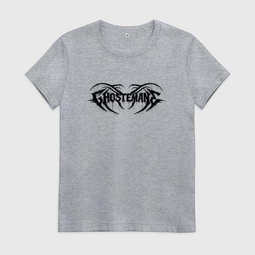 Женская футболка хлопок Ghostemane black logo
