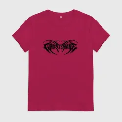 Женская футболка хлопок Ghostemane black logo
