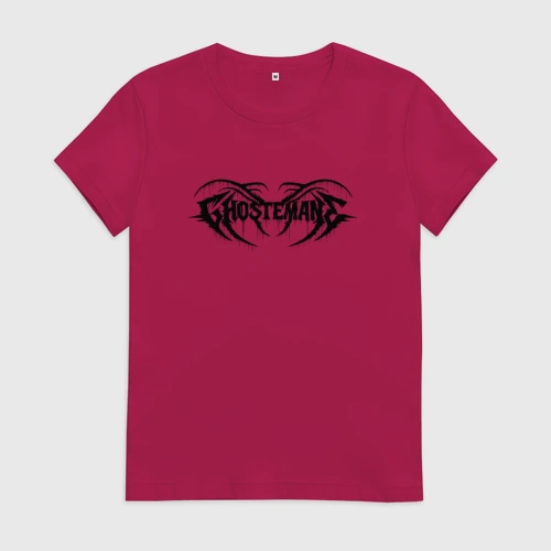 Женская футболка хлопок Ghostemane black logo