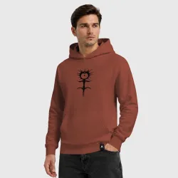 Мужская толстовка хлопок Ghostemane mercury symbol black - фото 3