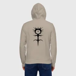 Мужская толстовка на молнии хлопок Ghostemane mercury symbol black - фото 3
